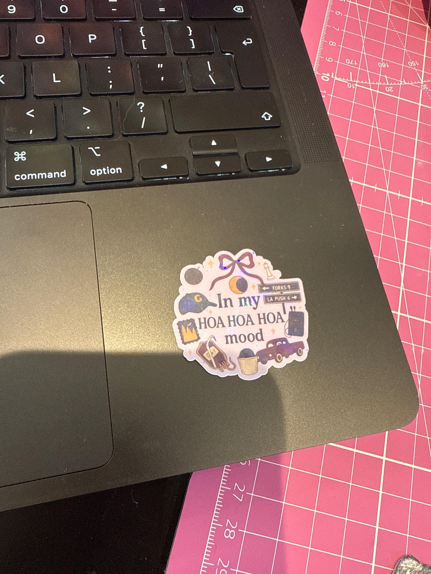 Hoa hoa hoa mood sticker