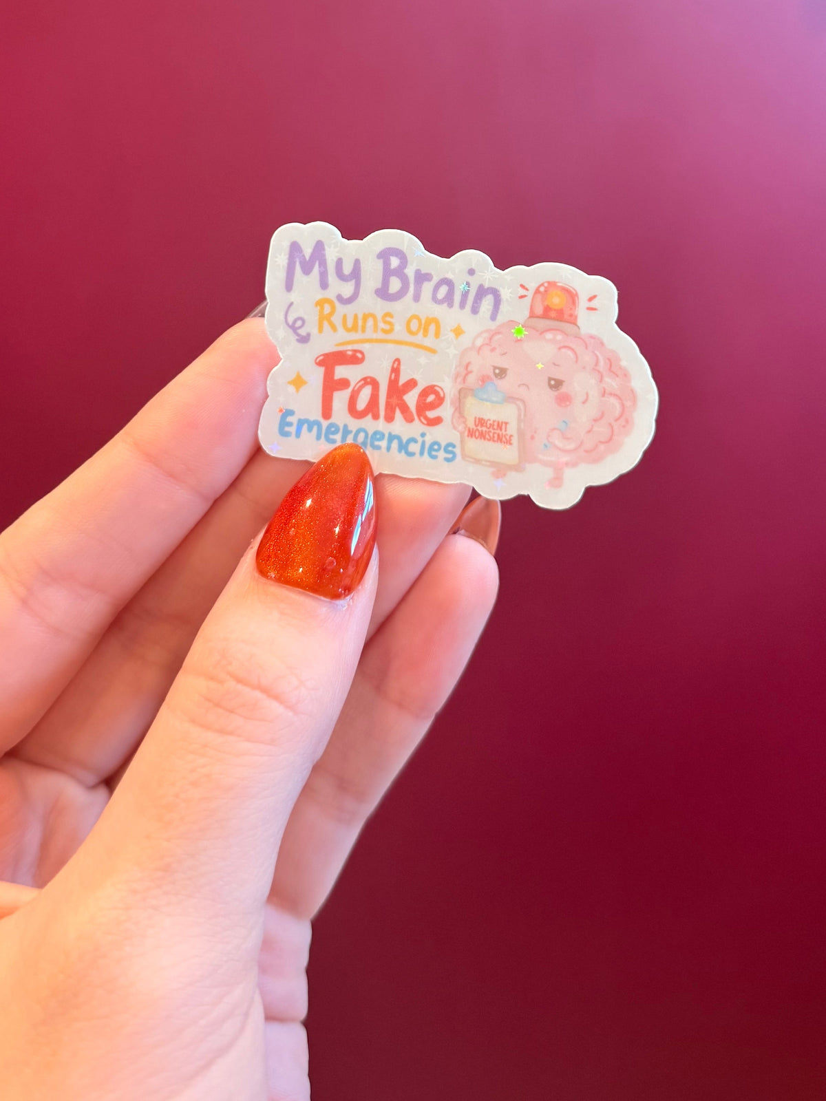 My brain runs on fake emergencies