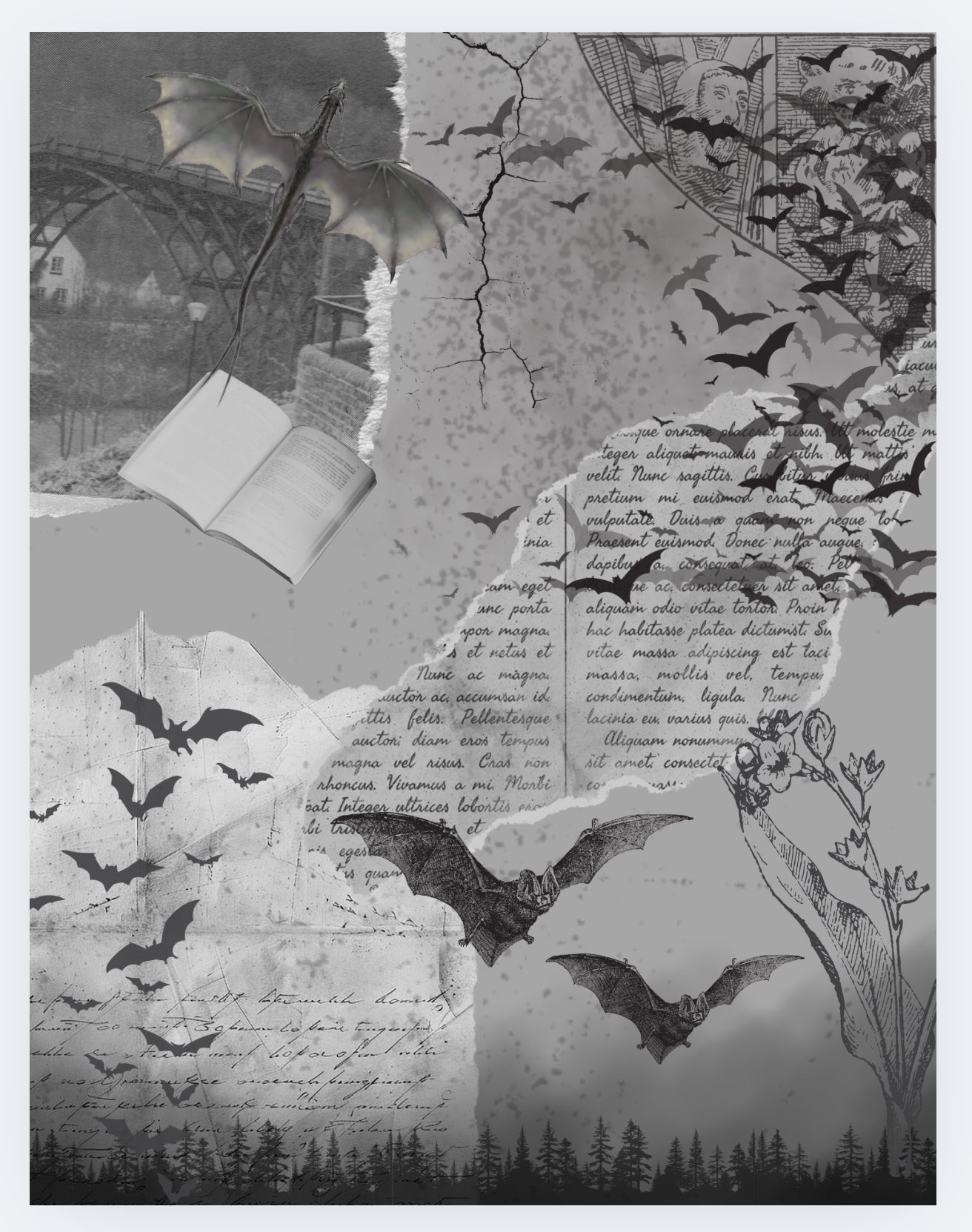 🖤 Gothic Kindle Insert