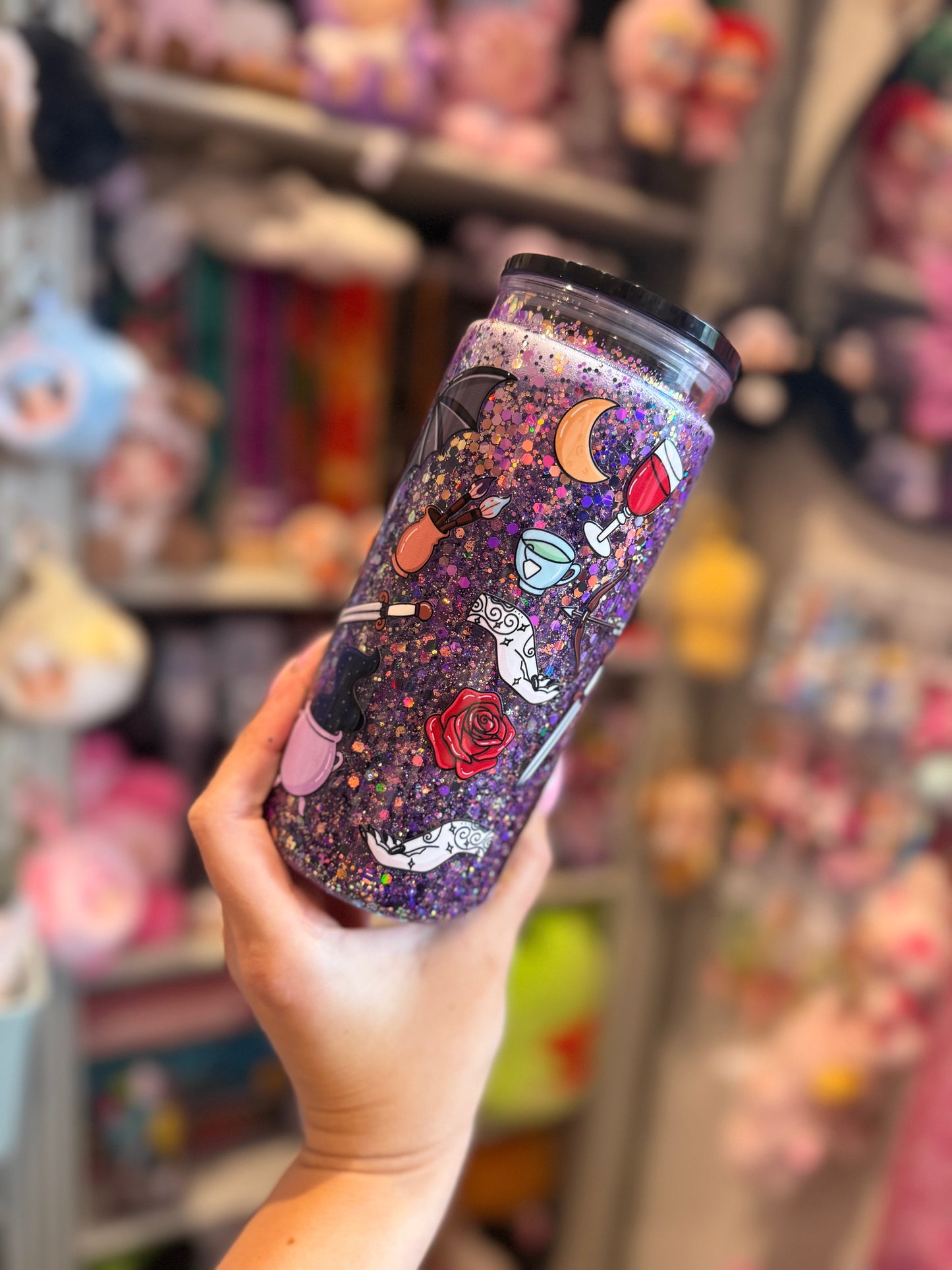 ACOTAR snowglobe tumbler