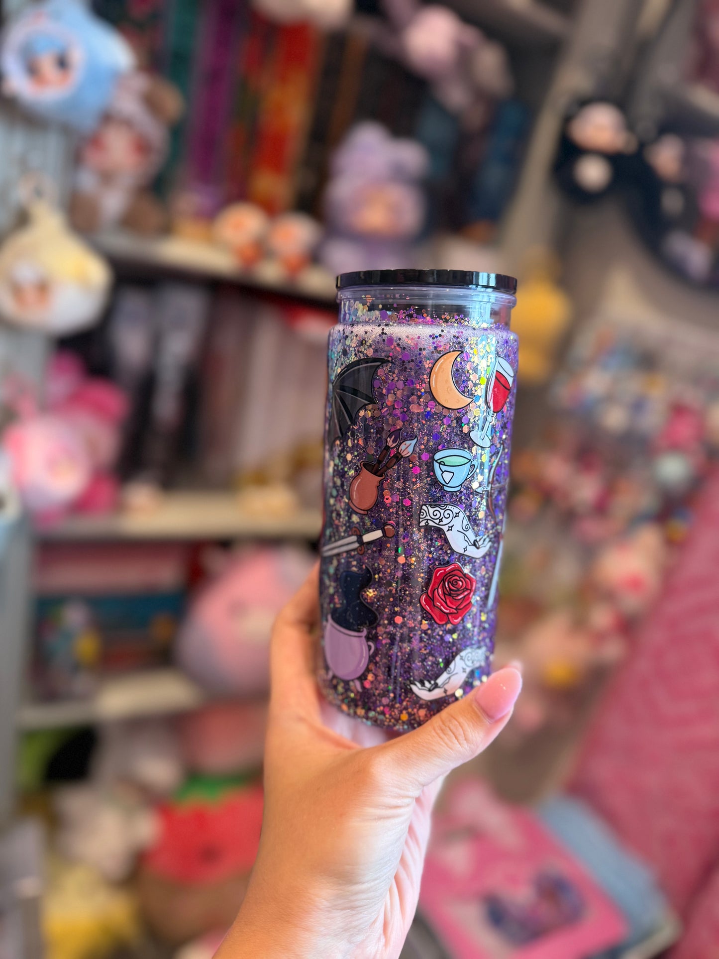 ACOTAR snowglobe tumbler