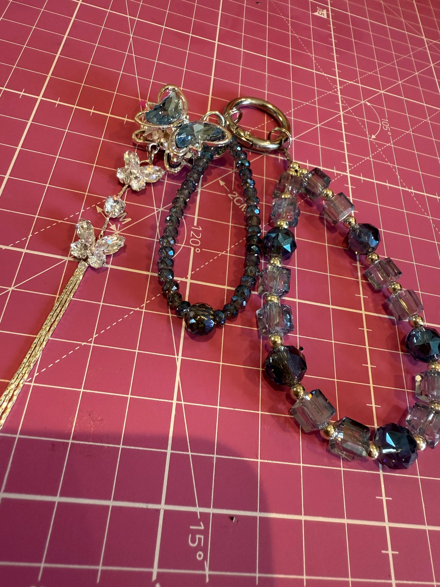 Crystal Kindle/remote/phone wristlet 010