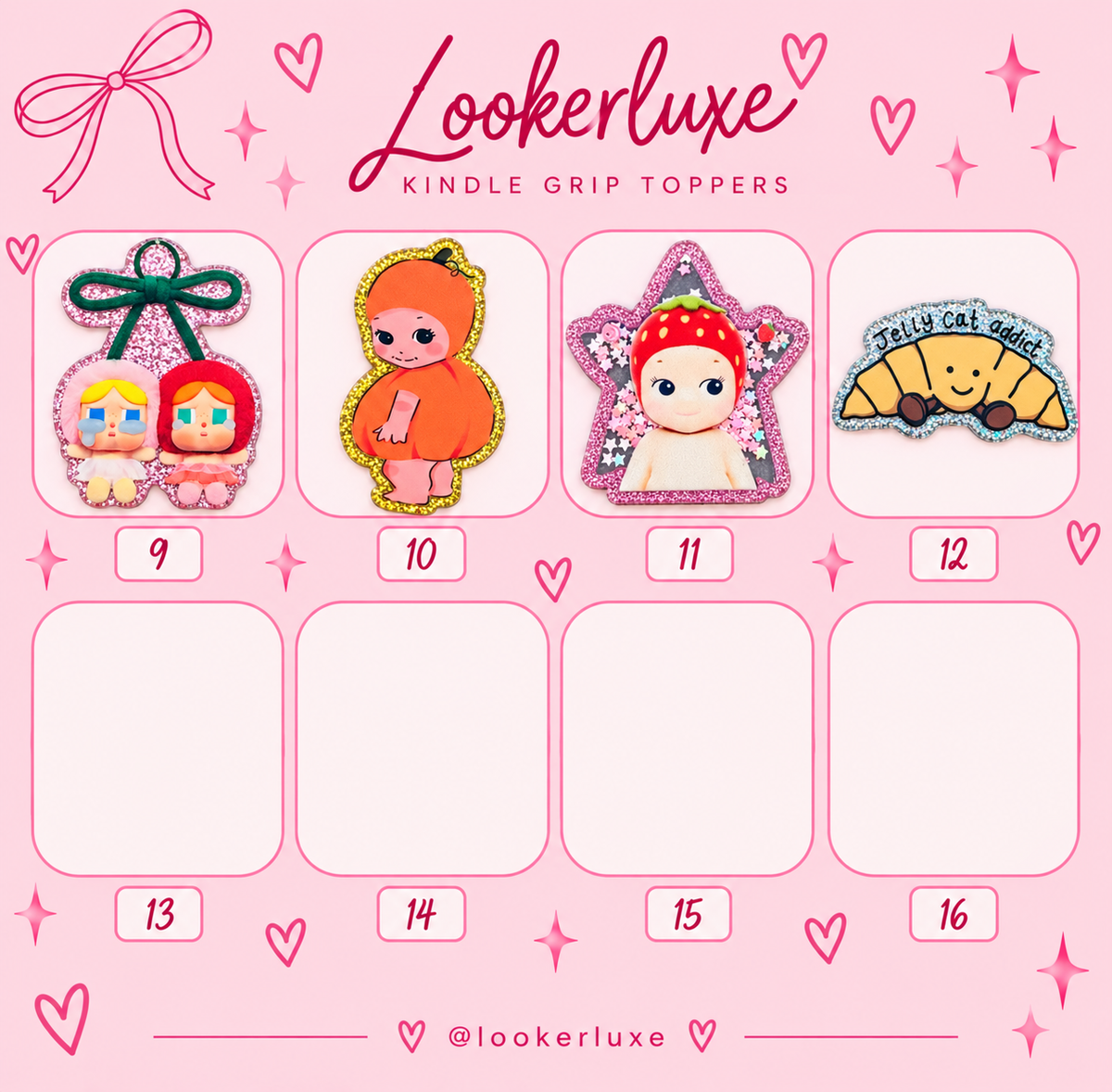 Trinket grip toppers 1-12