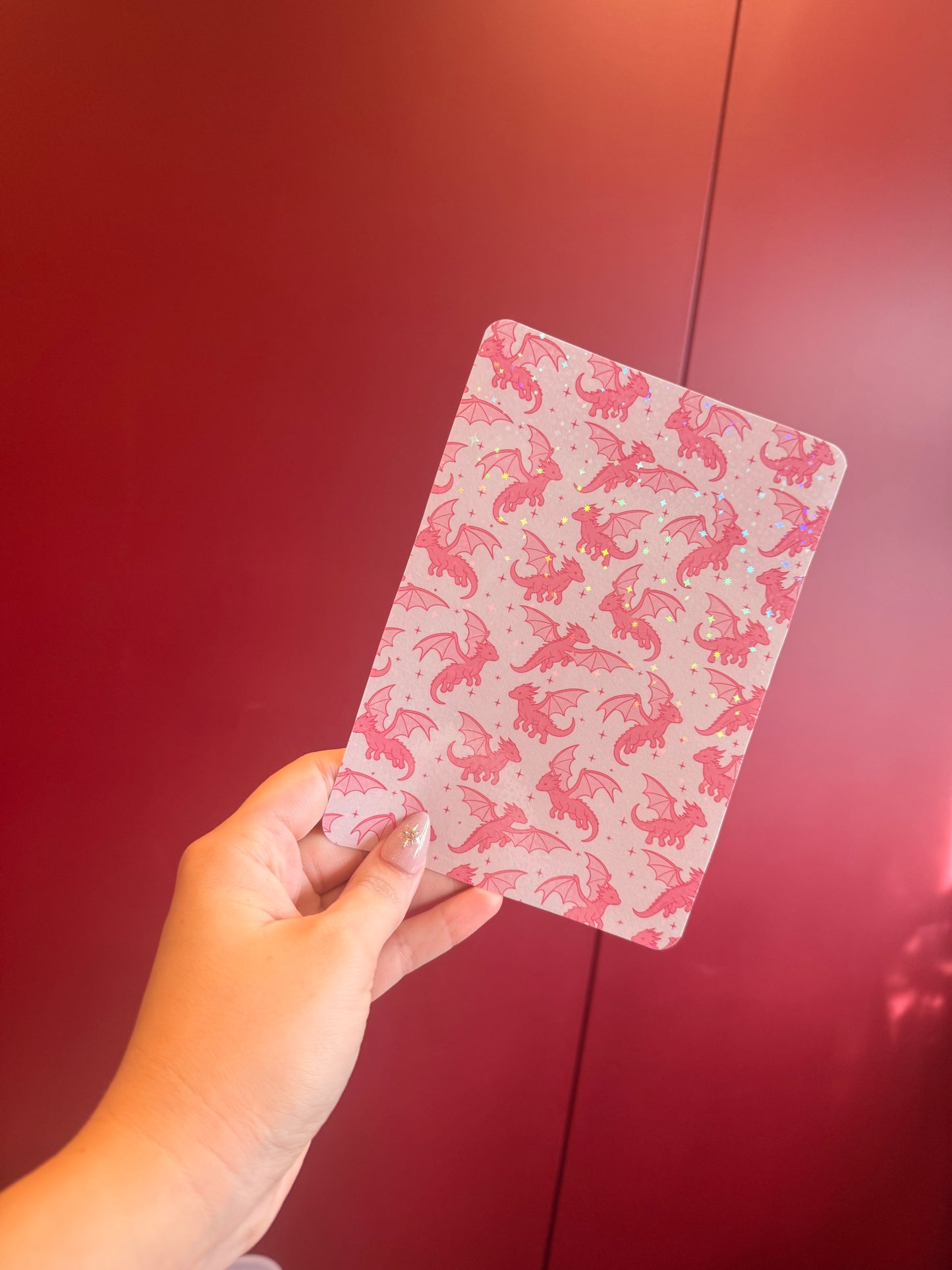 Pink dragons Kindle Insert