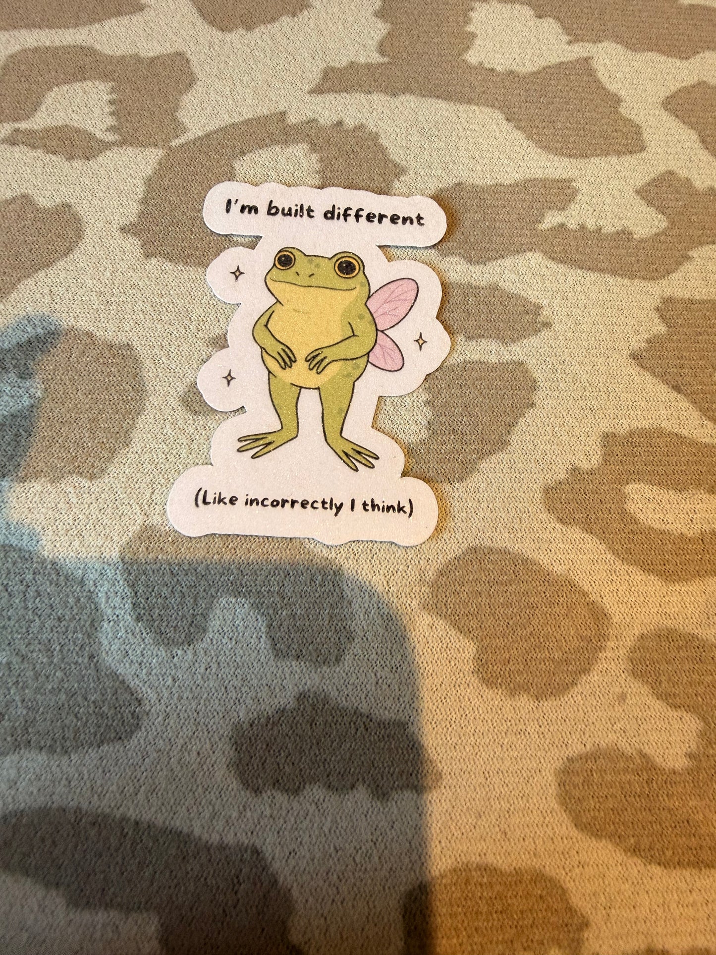 Built incorrectly sticker