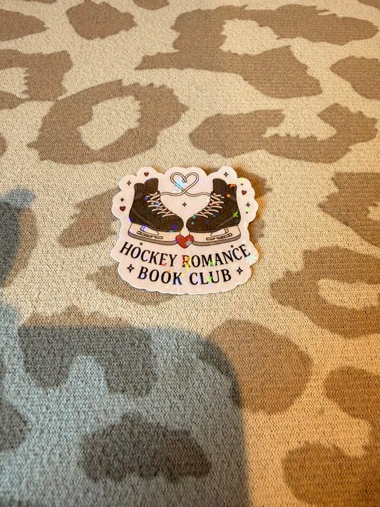 Hockey romance book club sticker