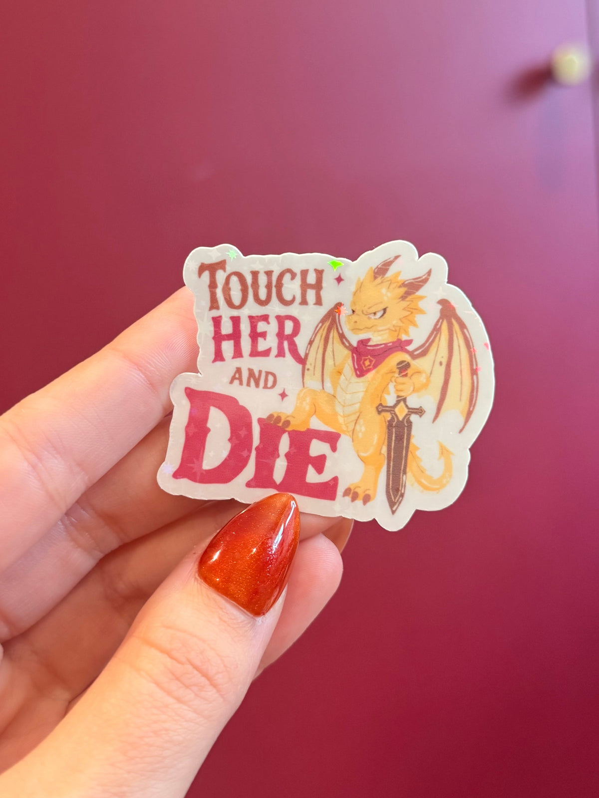 Touch her and die
