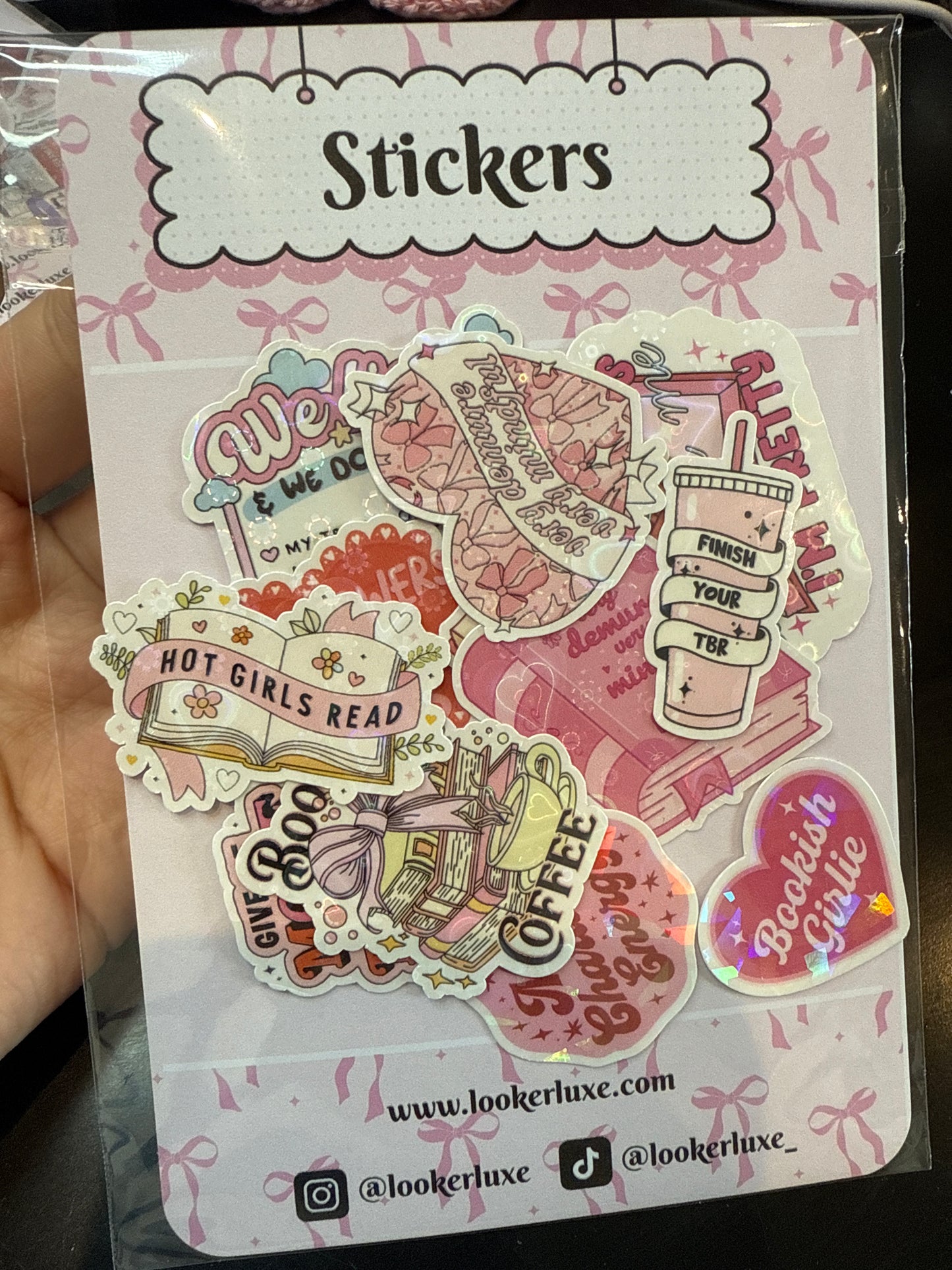 🌸Girly Bookish sticker pack 💓