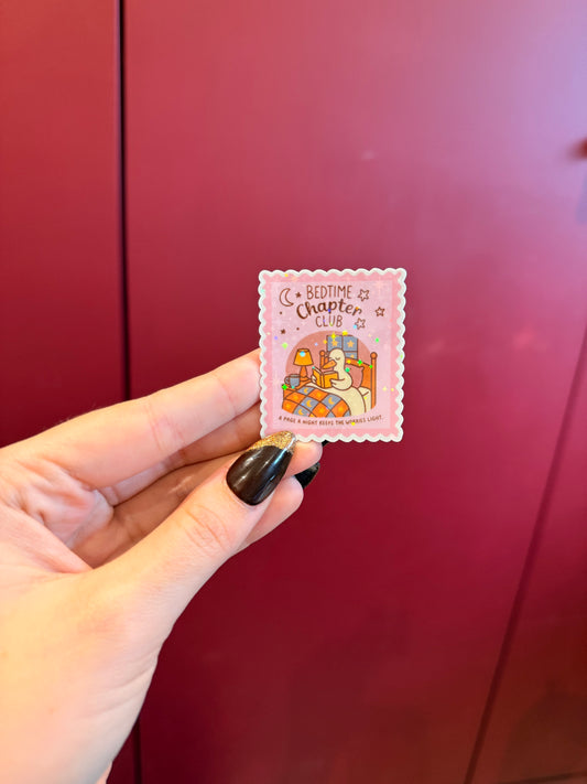 Bedtime chapter club stamp