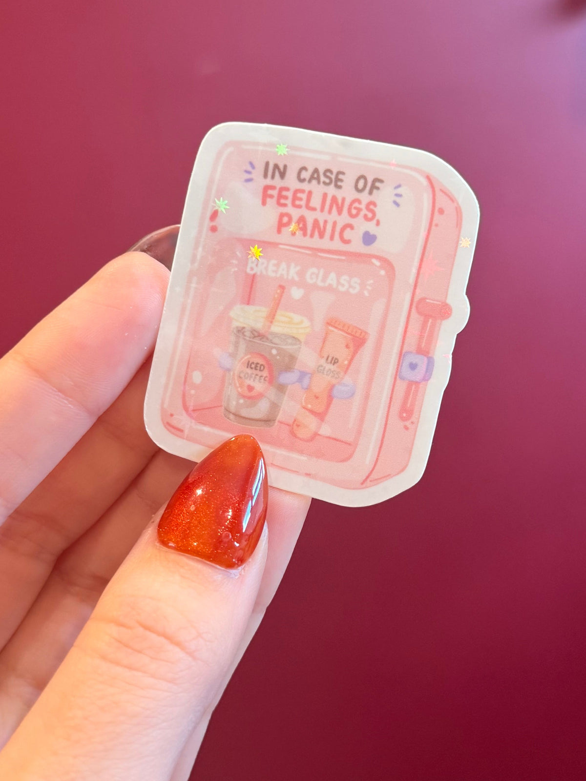 In case of feelings: break glass