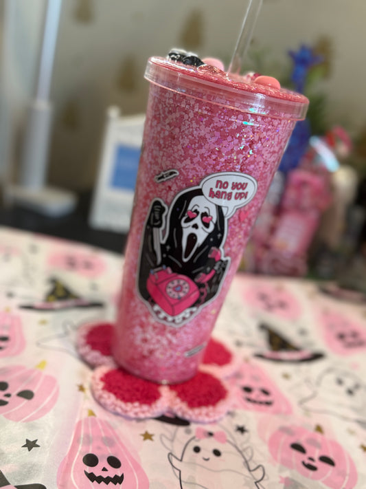 Ghostface no-globe tumbler