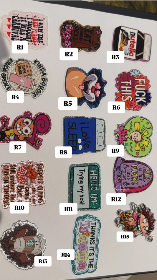 Kindle grip toppers 10/10 - R letters