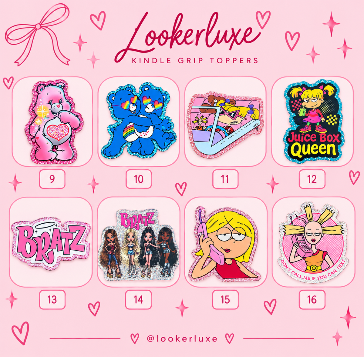 Y2K/Nostalgia grip toppers 1-24