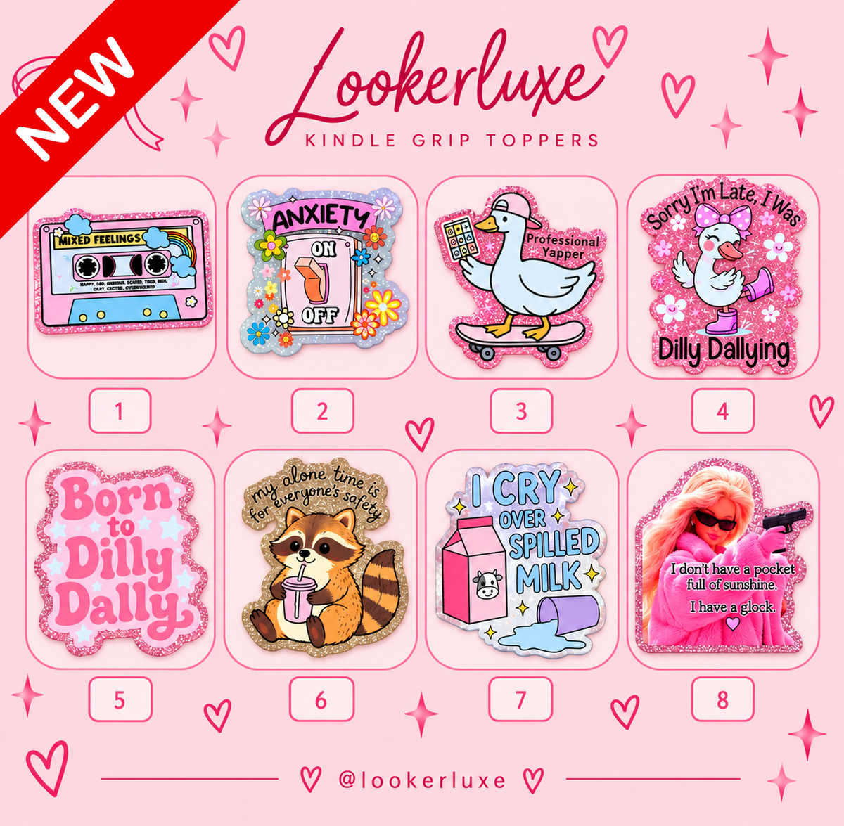 NEW ARRIVALS Kindle Grip Toppers