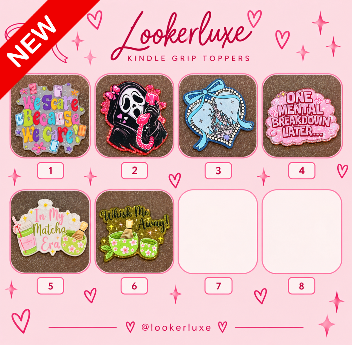 NEW ARRIVALS 2 Kindle Grip Toppers