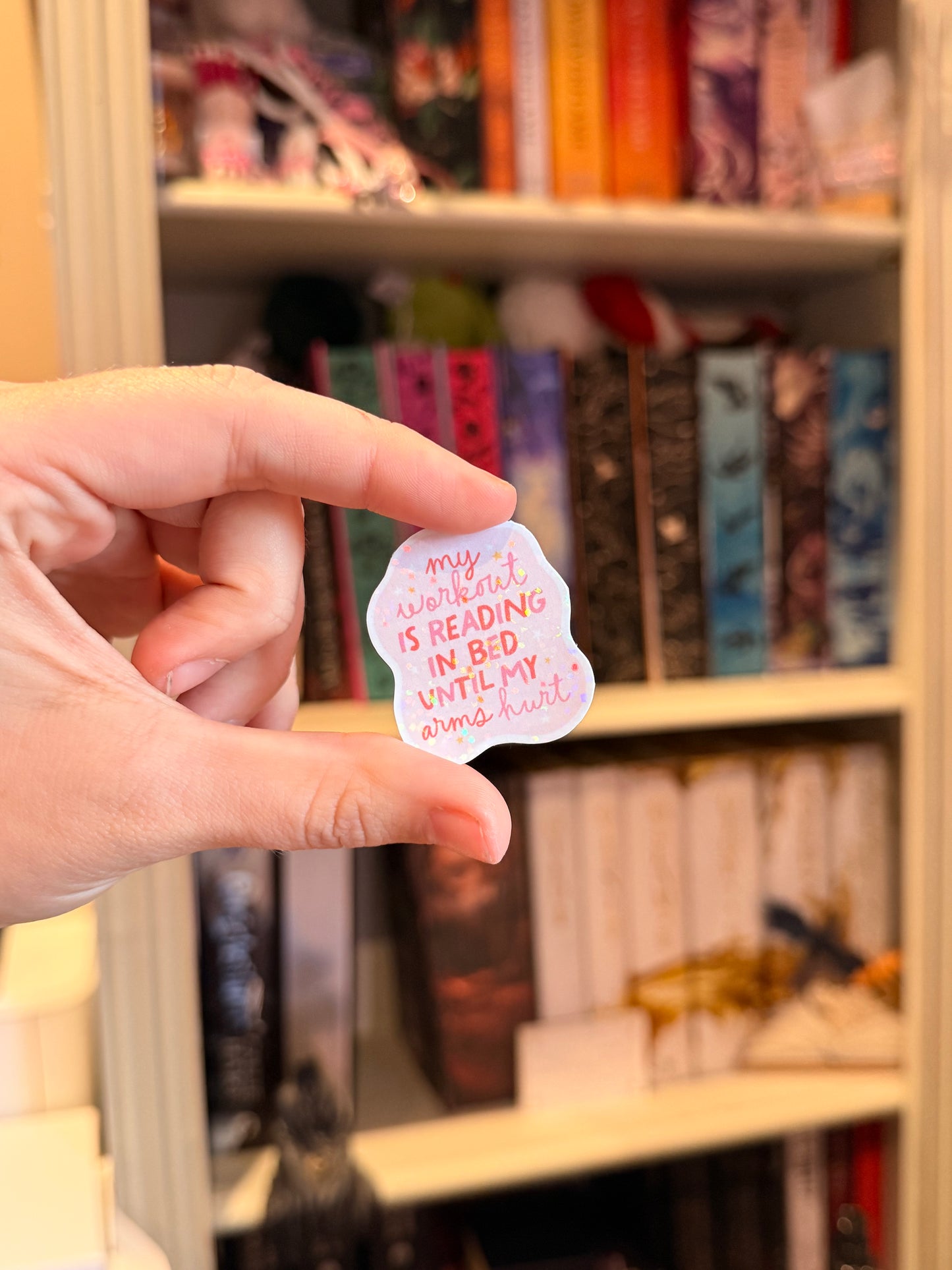 Reading until my arms hurt sticker